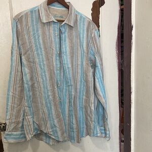 Tasso Ebla Men’s Medium Linen Cotton Shirt